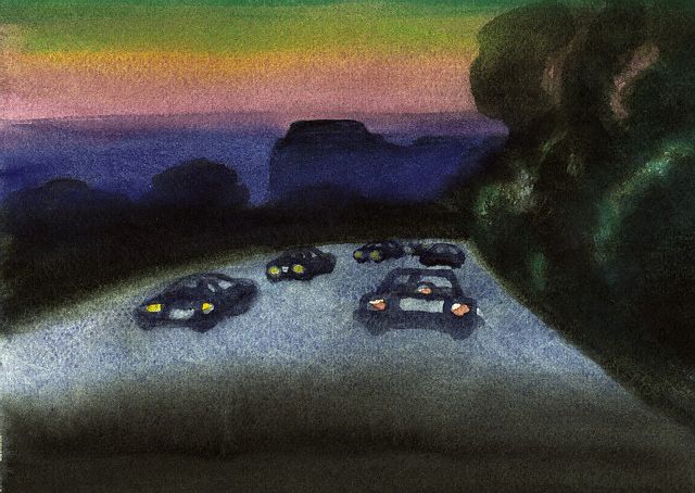 Wilshire at Night by Robert McIntosh