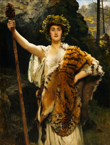 A Priestess of Bacchus by John Collier