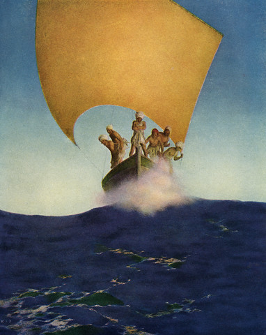 The History of Codadad and His Brothers by Maxfield Parrish