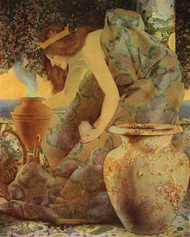 Gulnare of the Sea Illustration by Maxfield Parrish