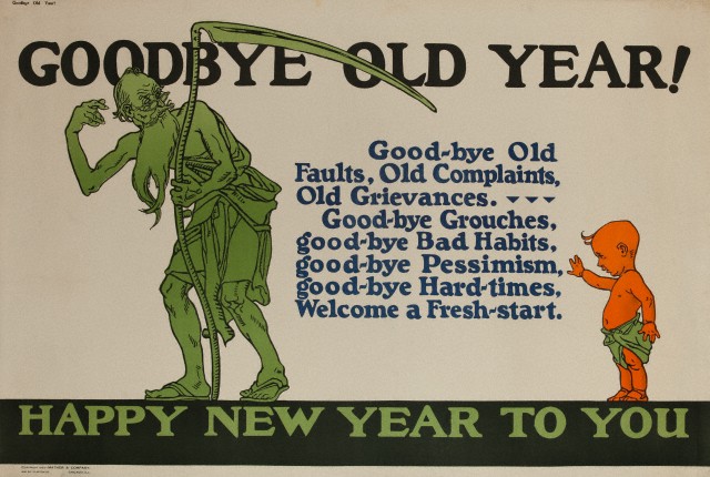 Mather Work Incentive Poster, Goodbye Old Year