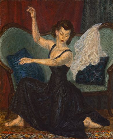 Portrait of Female Dancer by John Sloan