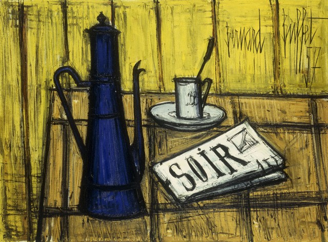 Still Life with Newspaper by Bernard Buffet