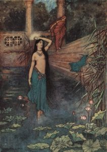 She Rushed Out of the Palace and Came to the Upper World by Warwick Goble