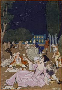 On the Lawn by Georges Barbier