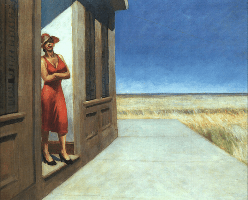 HELP OTHERS Monday, December 14, 2015: This past weekend may not have been the joyous one you had been hoping for. If you were lucky enough to avoid depression or a heavy mental outlook, consider yourself fortunate. Regardless of our weekend, here we are with the opportunity to begin anew. Just before 8:00 AM EST, the Moon enters Aquarius, encouraging you to seek solutions to the larger problems outside of your own backyard. You are able to see humanitarian difficulties and long to step outside of yourself to help. Today, make a plan of how you intend to help the world. We each have unique abilities, inclinations, and sensitivities to these issues. You could give a donation to a worthy humanitarian cause or you can help at a local soup kitchen. Perhaps, you can organize an outreach to the homeless in your community. All efforts, big and small, are needed. Your choice may be simpler; perhaps you will commit to showing extra appreciation and kindness to the cashier at the grocery store, or you will bring a cup of hot coffee to the homeless person on the corner, or you will buy shoes for your grandchild to make the season easier for their parents. Whatever you choose; make a commitment. Don’t allow it to slip through the cracks. At 10:02 AM EST, the Sun squares Jupiter suggesting that it is important to take some action on an expansion that began in your life in late August. Take a large step forward into expressing humor, expansion, and joy. At 2:39 PM EST, Mercury sextile Neptune, asks you to open yourself to deep levels of compassion and understanding. Help those in need; you won’t need to look very far to find them. 1955 Carolina Morning by Edward Hopper (wiki commons)