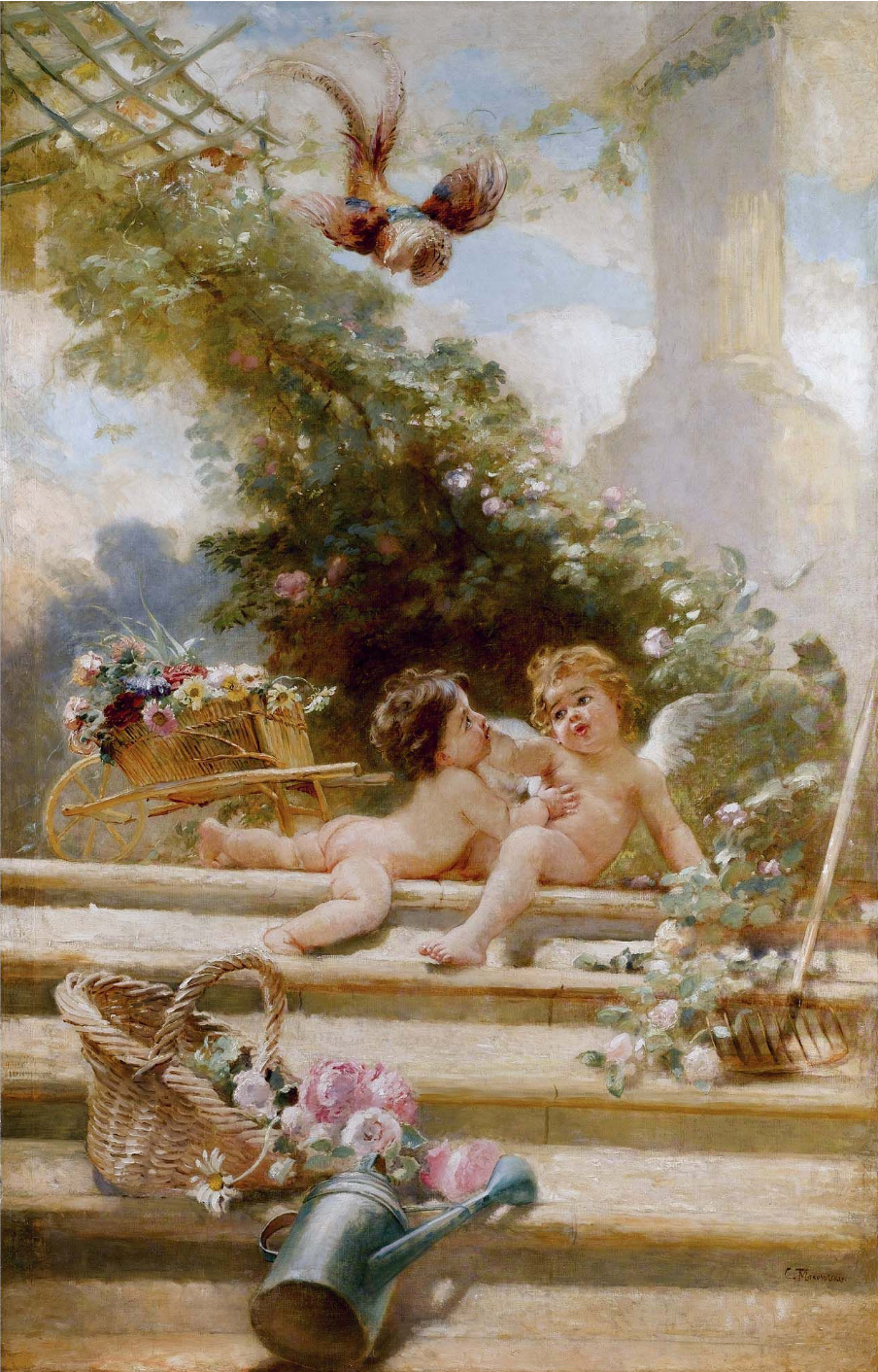 Cupid Gardeners by Konstantin Makovsky via Wiki Commons