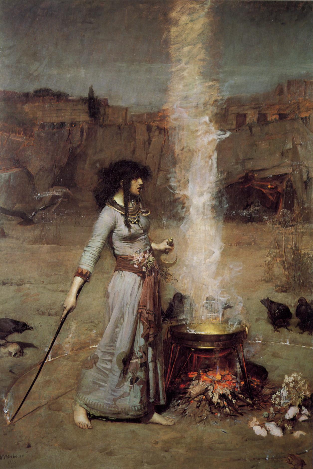 Magic Circle by John William Waterhouse via Wiki Commons