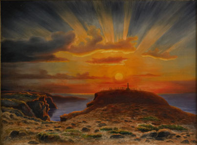Midnight Sun by Frants Bøe via Wiki Commons