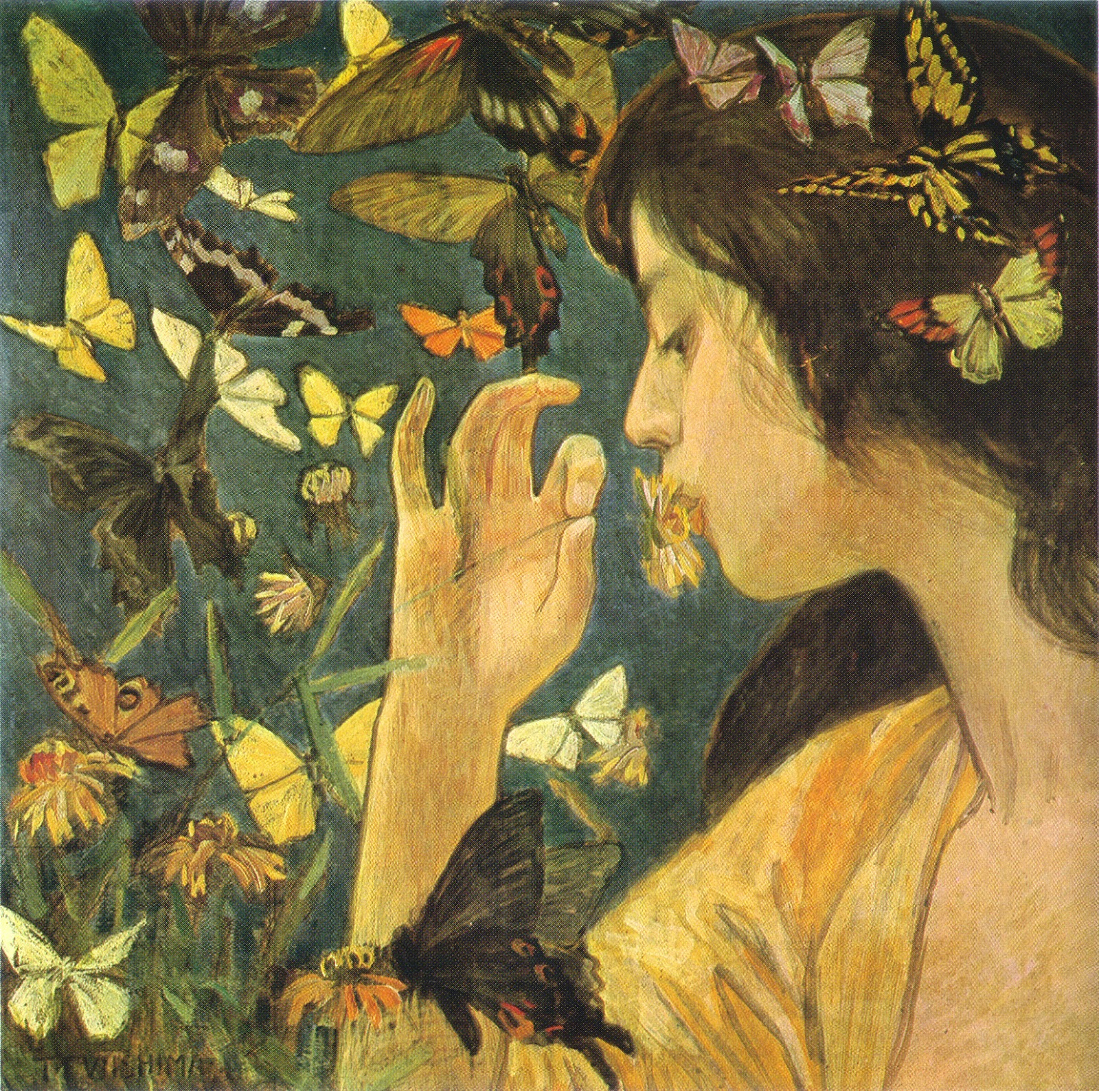 Butterflies by Fujishima Takeji via Wiki Commons