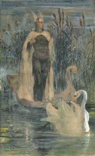 Lohengrin by Walter Crane via Wiki Commons