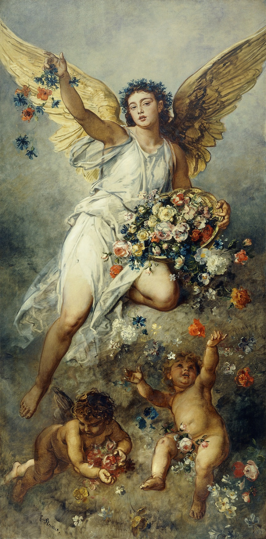 Flora with Peace by Ludwig Knaus via Wiki Commons