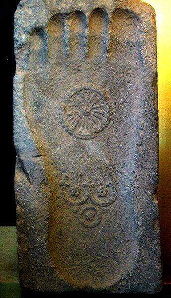 Footprint of the Buddha from Zen You Mitsu Temple by Beta M via Wiki Commons