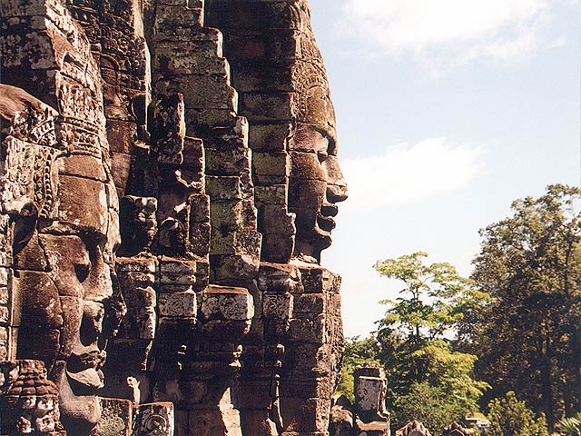 The Bayon in Angkor by Manfred Werner via Wiki Commons