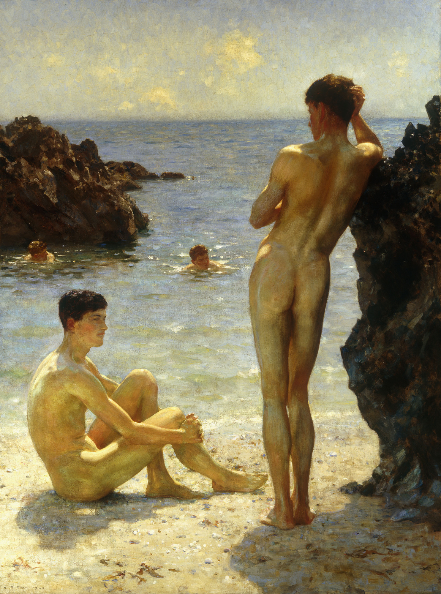 Lovers of the Sun by Henry Scott Tuke via Wiki Commons