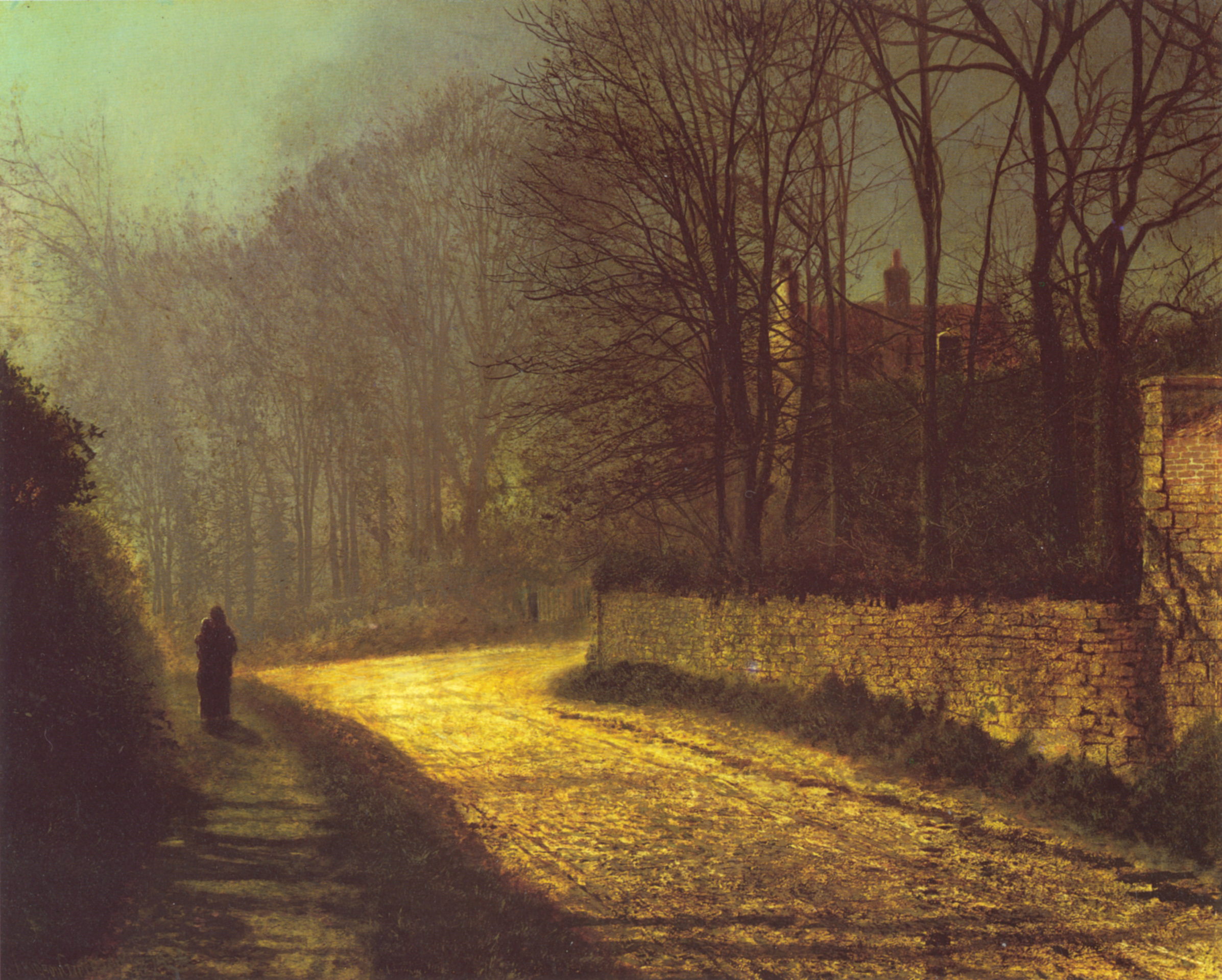 The Lovers by John Atkinson Grimshaw