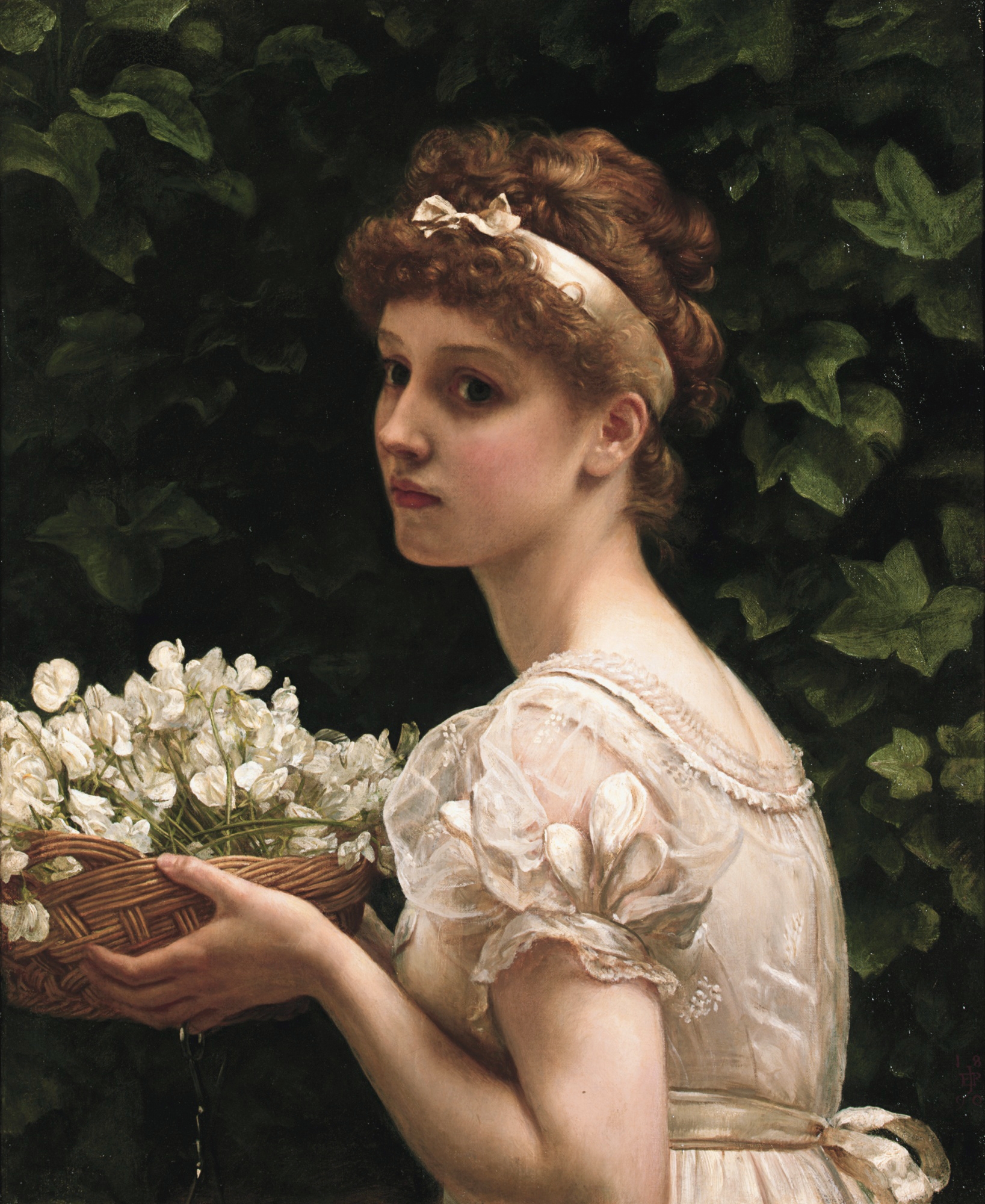 Pea Blossoms by Edward Poynter via Wiki Commons